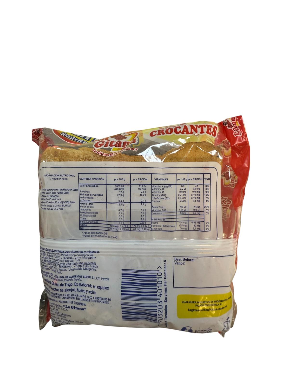 Tostadas La Gitana 110gr 4 Tostadas La Gitana 110gr - Imagen 2