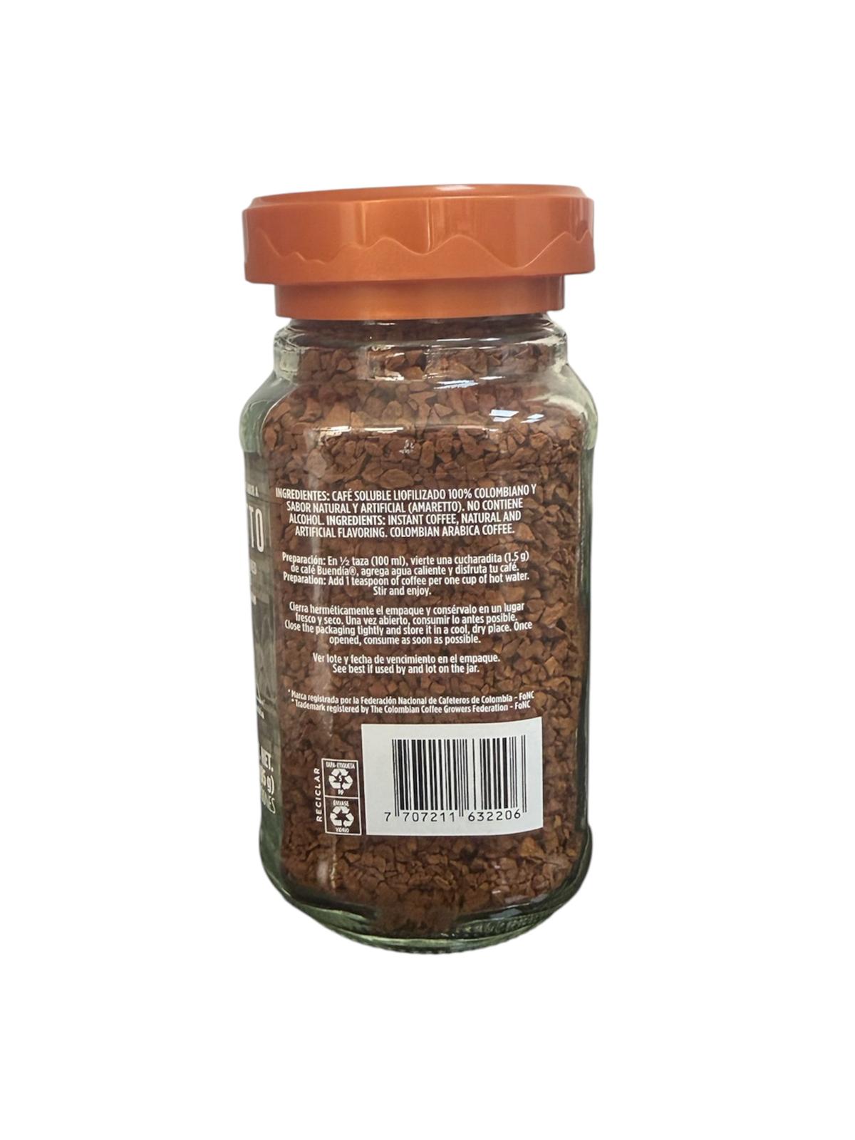 Cafe Buendia AMARETTO inst tarro 85gr -colombia 4 Cafe Buendia AMARETTO inst tarro 85gr -colombia - Imagen 2